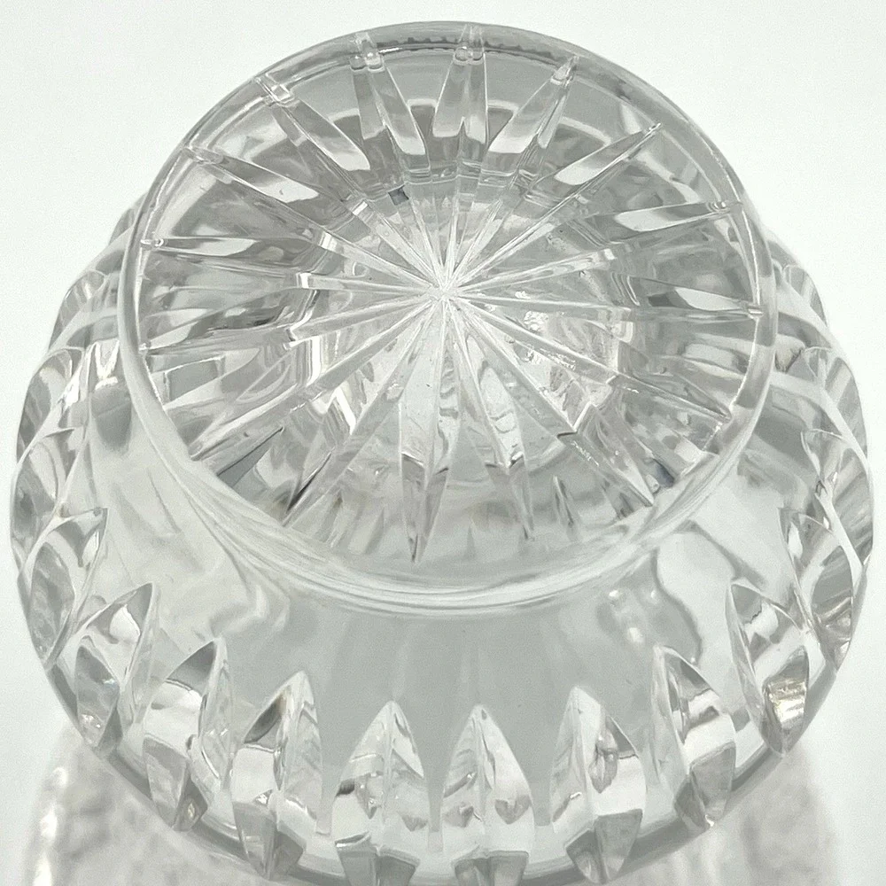 American Brilliant Cut Crystal Vase Star Pinwheel Hobstar Waisted Form c.1900